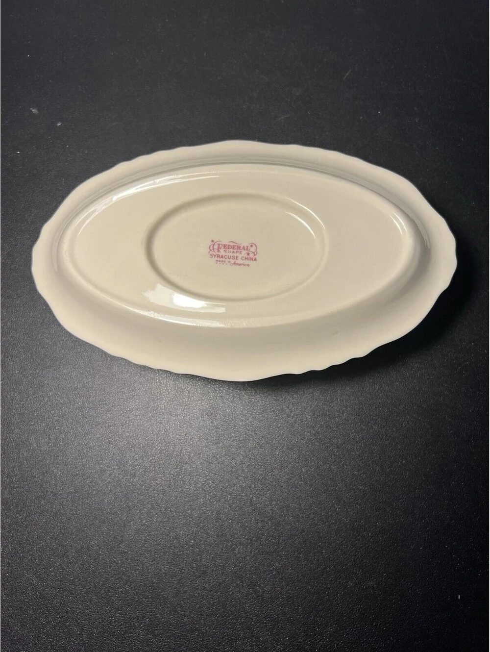Noritake 1910s Mystery 84 Lorraine Pink Rose Gravy Boat With Underplate, 8.5x5”